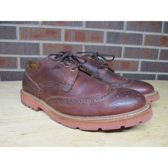 Walk-Over Dress Shoes Mens Brown Leather Wingtip Derby Size 10 M USA main image 15